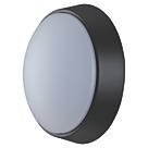 Luceco Eco Indoor & Outdoor Round LED Decorative Bulkhead Black / White 10W 700lm