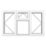 Crystal  Top, Left & Right-Hand Opening Clear Triple-Glazed Casement White uPVC Window 1770mm x 1040mm