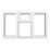 Crystal  Top, Left & Right-Hand Opening Clear Triple-Glazed Casement White uPVC Window 1770mm x 1040mm