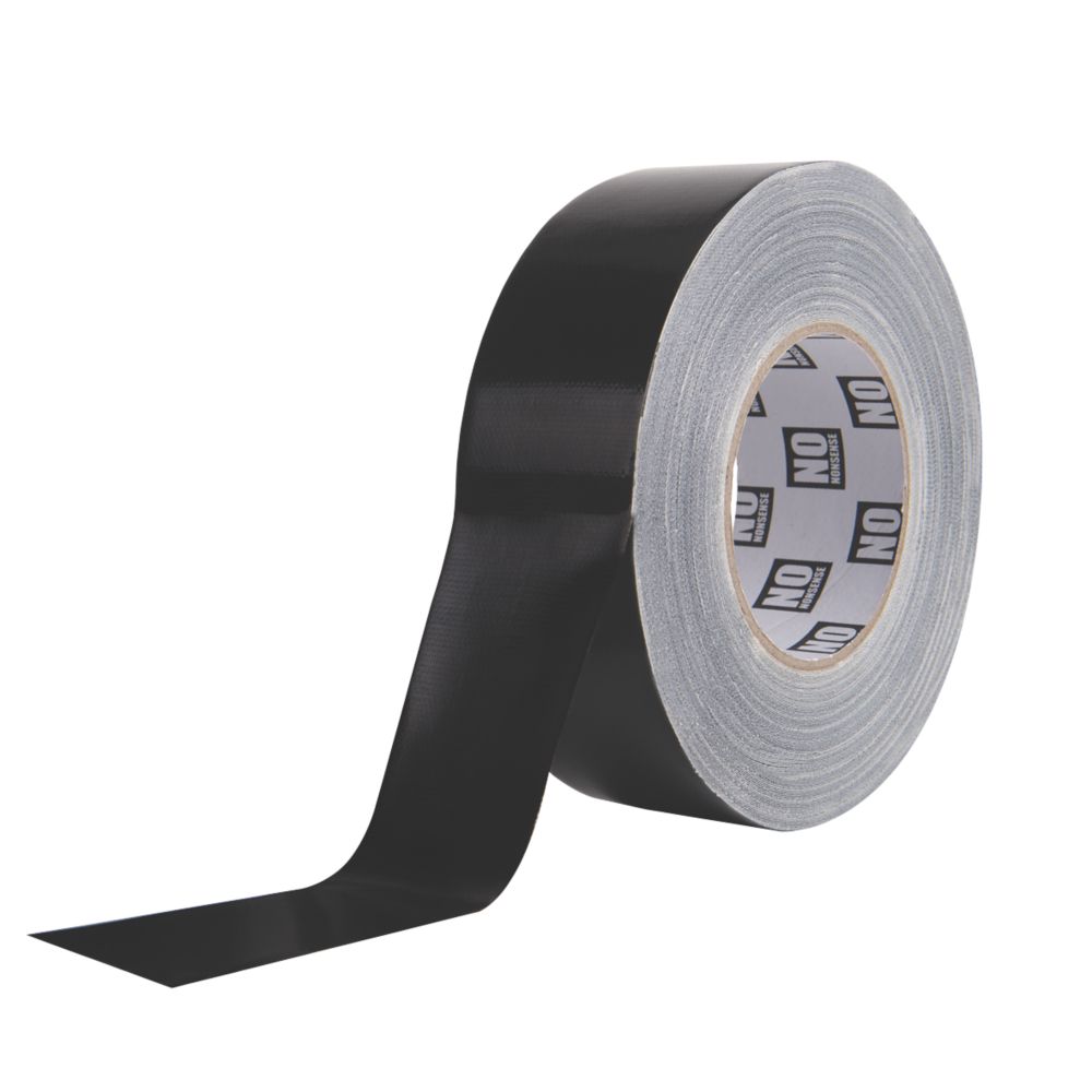 Cloth Tape 27 Mesh Black 50m x 50mm - Screwfix