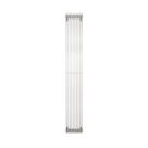 Time Venetian 1800mm x 255mm 4645BTU Matt Chrome Vertical Designer Radiator