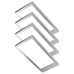 Sensio Neo TrioTone Rectangular LED Under Cabinet Lights Steel 19.2W 240 - 280lm 4 Pack