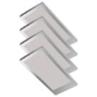 Sensio Neo TrioTone Rectangular LED Under Cabinet Lights Steel 19.2W 240 - 280lm 4 Pack