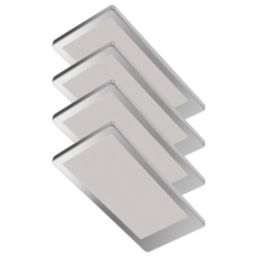 Sensio Neo TrioTone Rectangular LED Under Cabinet Lights Steel 19.2W 240 - 280lm 4 Pack