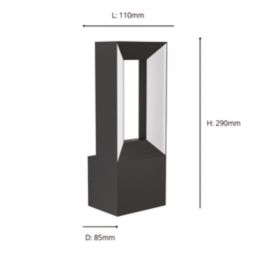 Eglo Riforano Outdoor LED Wall Light Black 5W 1100lm