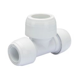 Hep2O  Plastic Push-Fit Reducing Keyless Tee 22mm x 22mm x 28mm