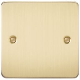 Knightsbridge  1-Gang Blanking Plate Brushed Brass