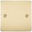 Knightsbridge  1-Gang Blanking Plate Brushed Brass