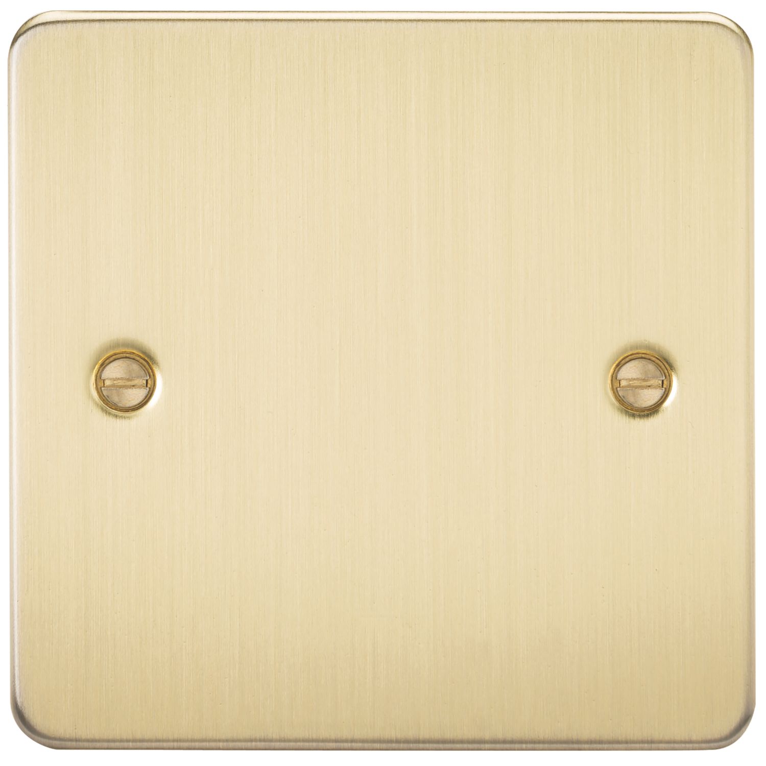 Knightsbridge 1-Gang Blanking Plate Brushed Brass (701TY)