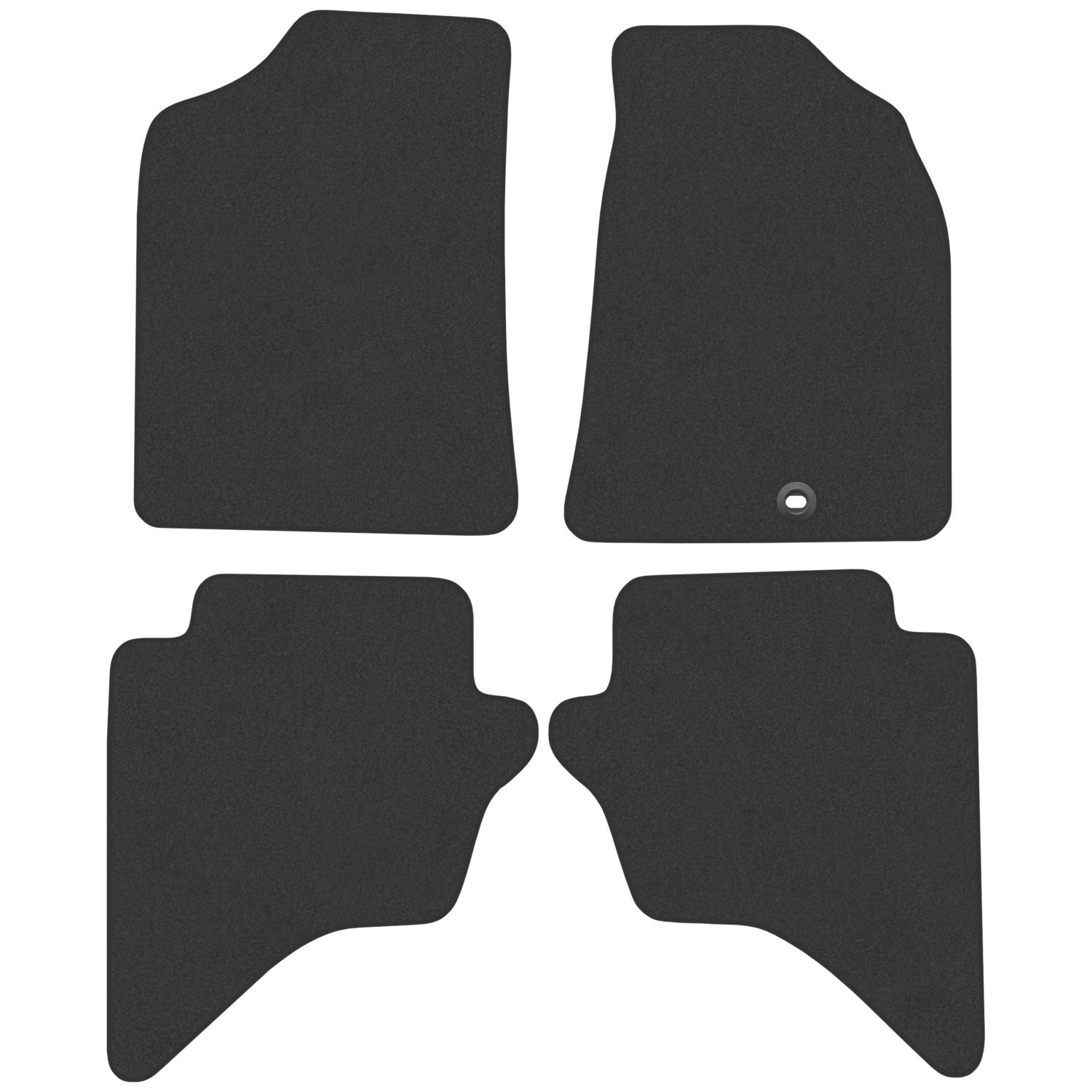 Car Mat Co. Ford Ranger Double Cab 2006 - 2012 Carpet & Rubber Car Mats 4 Piece Set (701VV)