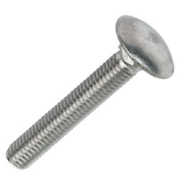 Threaded Coach Bolts A2 Stainless Steel  M8 x 50mm 10 Pack