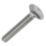 Threaded Coach Bolts A2 Stainless Steel  M8 x 50mm 10 Pack