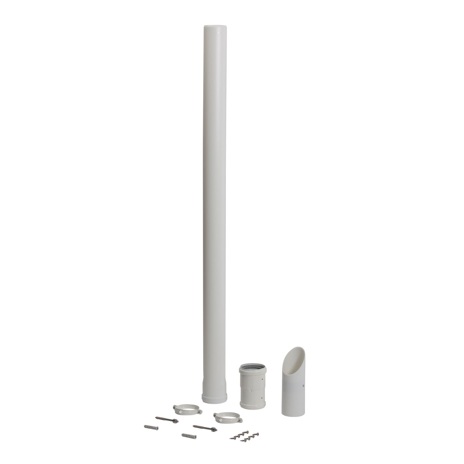 Baxi Under Balcony / Eaves Flue Kit White 1035mm (7025K)