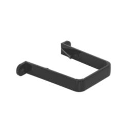 FloPlast  Square Pipe Clips Black 65mm 10 Pack