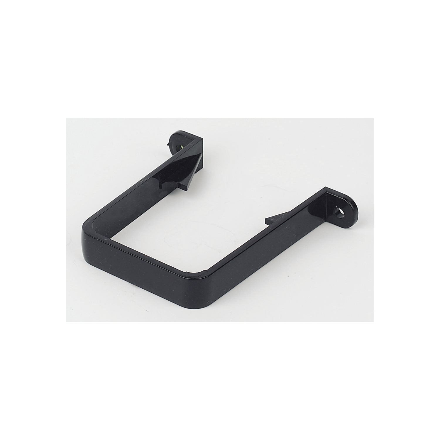 FloPlast Square Pipe Clips Black 65mm 10 Pack (70273)