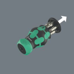 Wera Kraftform Kompakt RA 4 Interchangeable Ratchet Stubby Set 6 Pieces