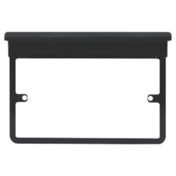 Schneider Electric Lisse 2-Gang Frame Surround Shelf Black