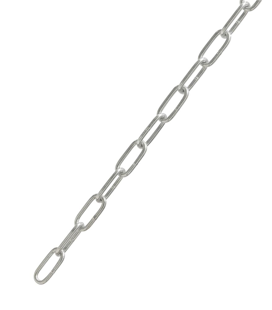 Essentials SideWelded ZincPlated Long Link Chain 6mm x 10m Screwfix