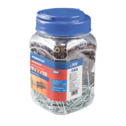 Rawlplug Uno Wall Plugs & Screws 7mm x 30mm 450 Pack