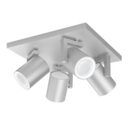 Philips Hue Argenta  LED Quadruple Spotlight Aluminium 6W 1400lm