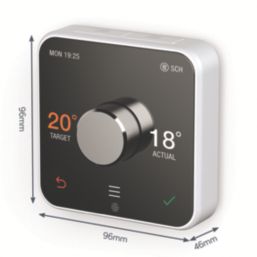Hive Active V3 Wireless Heating Smart Thermostat White / Grey - Screwfix