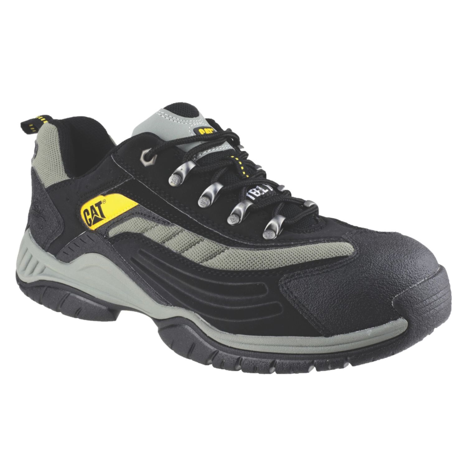 CAT Moor Size 7 Black Steel Toe Cap Safety Trainers (702KE)