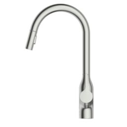 Clearwater Amelio AML10BN Battery-Powered Sensor Tap with Twin Spray Pull-Out  Brushed Nickel PVD