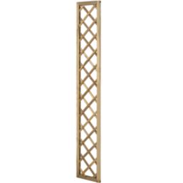 Forest Hidcote Softwood Rectangular Garden Trellis 1' x 6' 5 Pack