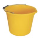 Faithfull  Polypropylene Bucket Yellow 14Ltr