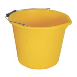 Faithfull  Polypropylene Bucket Yellow 14Ltr