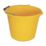 Faithfull  Polypropylene Bucket Yellow 14Ltr