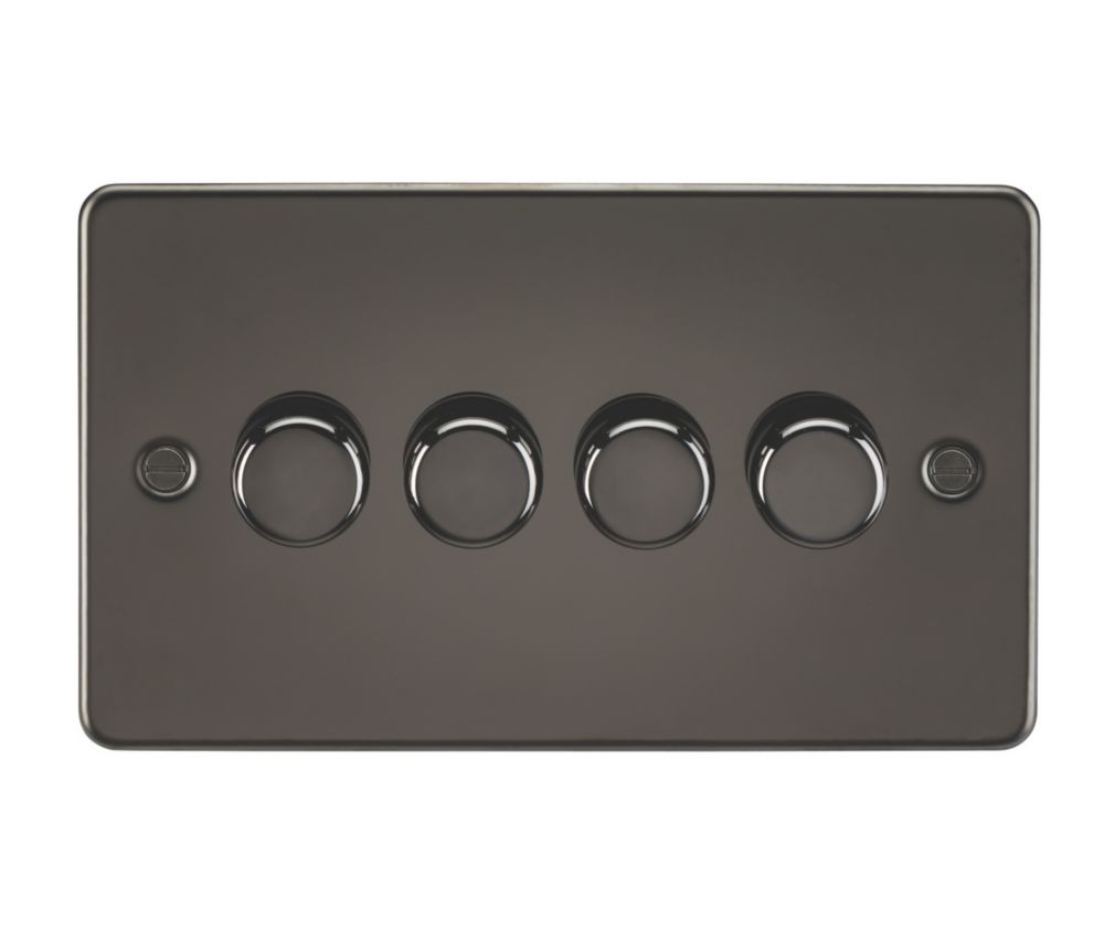 knightsbridge 4 gang 2 way led intelligent dimmer switch