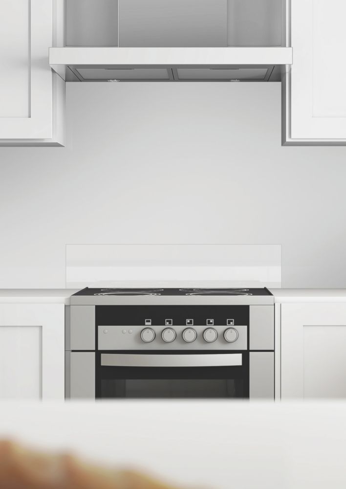 Splashwall  White Acrylic Matt Splashback 2440mm x 600mm x 4mm