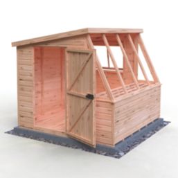 Shire  8' x 8' (Nominal) Pent Timber Potting Shed