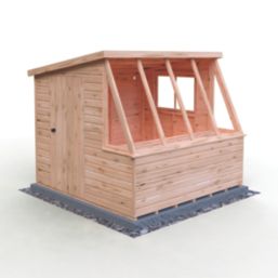 Shire  8' x 8' (Nominal) Pent Timber Potting Shed