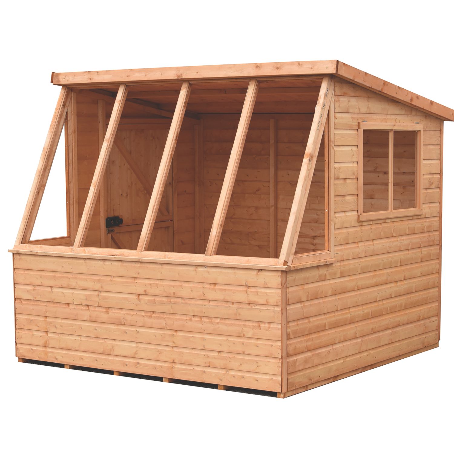 Shire 8' x 8' (Nominal) Pent Timber Potting Shed (702TJ)