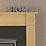 Be Modern Darras Electric Fireplace Oak Veneer 1210mm x 330mm x 1130mm