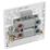 British General 800 Series 45A 1-Gang DP Cooker Switch White with LED