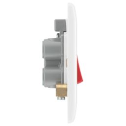 British General 800 Series 45A 1-Gang DP Cooker Switch White with LED