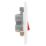 British General 800 Series 45A 1-Gang DP Cooker Switch White with LED