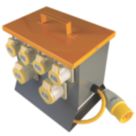 Defender 16-32A 6-Way MCB Splitter 4.7m 110V