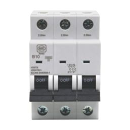 MK Sentry  10A 3-Pole B Curve 3-Phase MCB