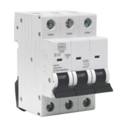 MK Sentry  10A 3-Pole B Curve 3-Phase MCB