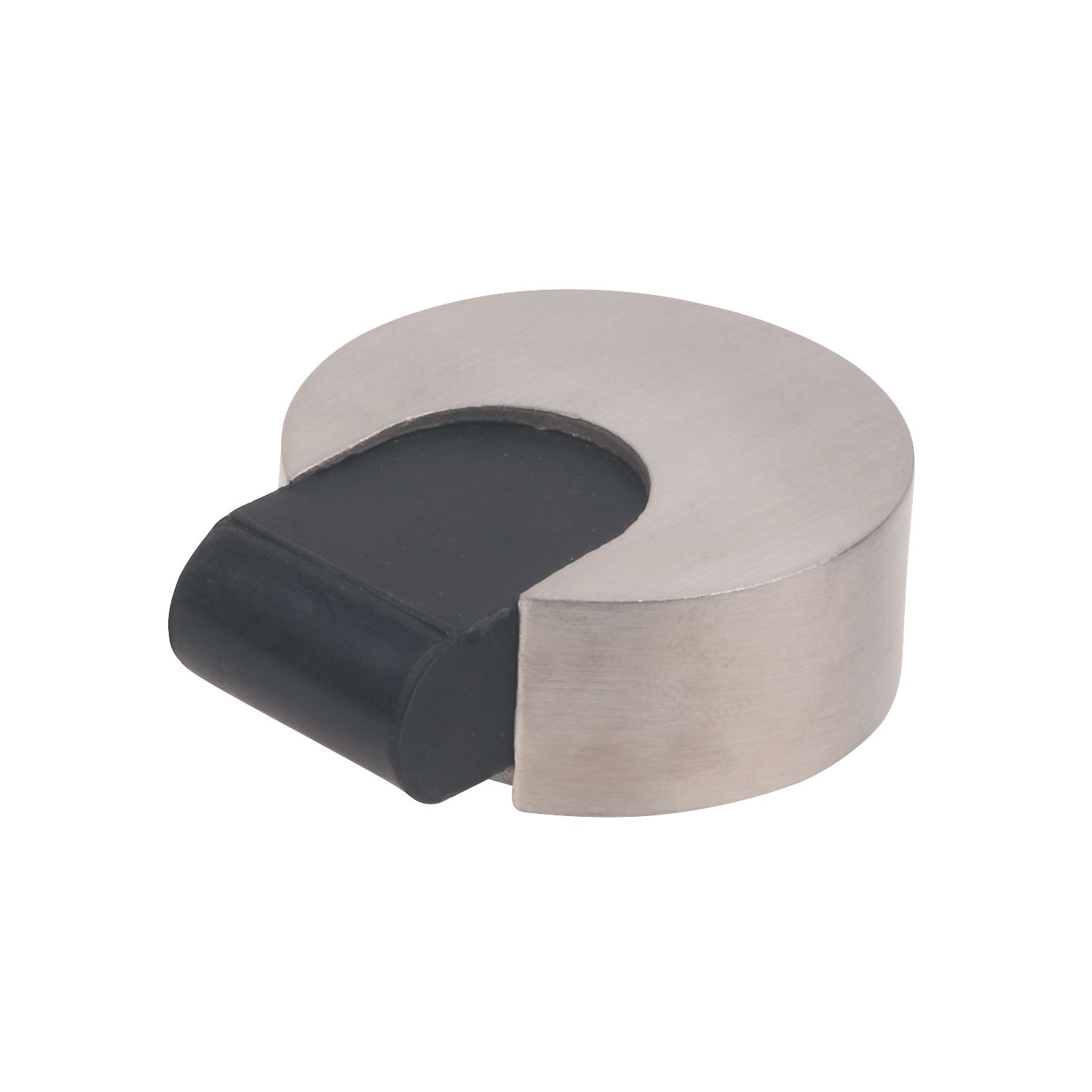 Eclipse Round Door Stop 50 x 20mm Satin Stainless Steel (70312)