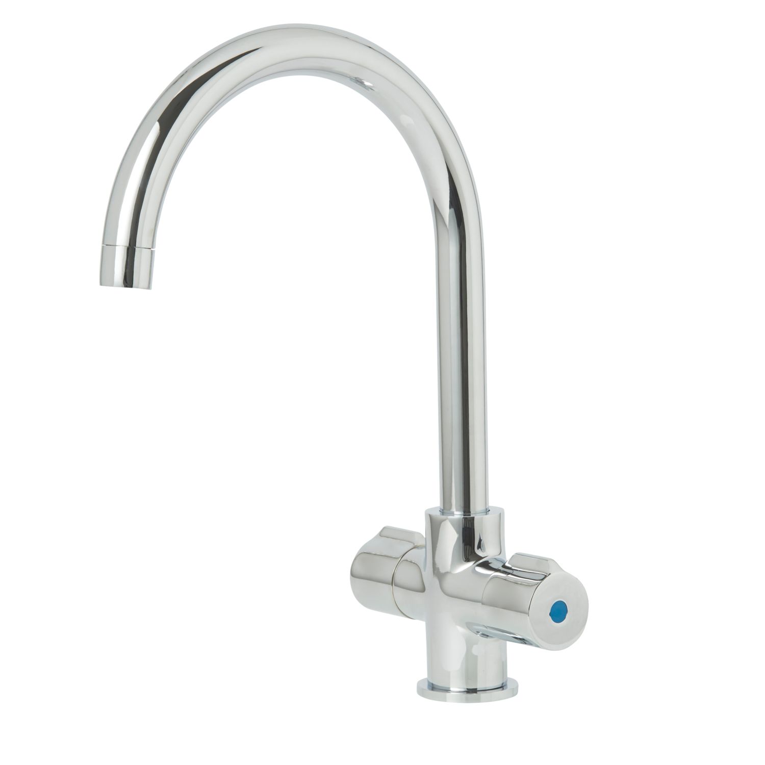 Dual-Lever Mono Mixer Kitchen Tap Chrome (7033T)