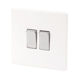 Varilight  10AX 2-Gang 2-Way Light Switch  Ice White