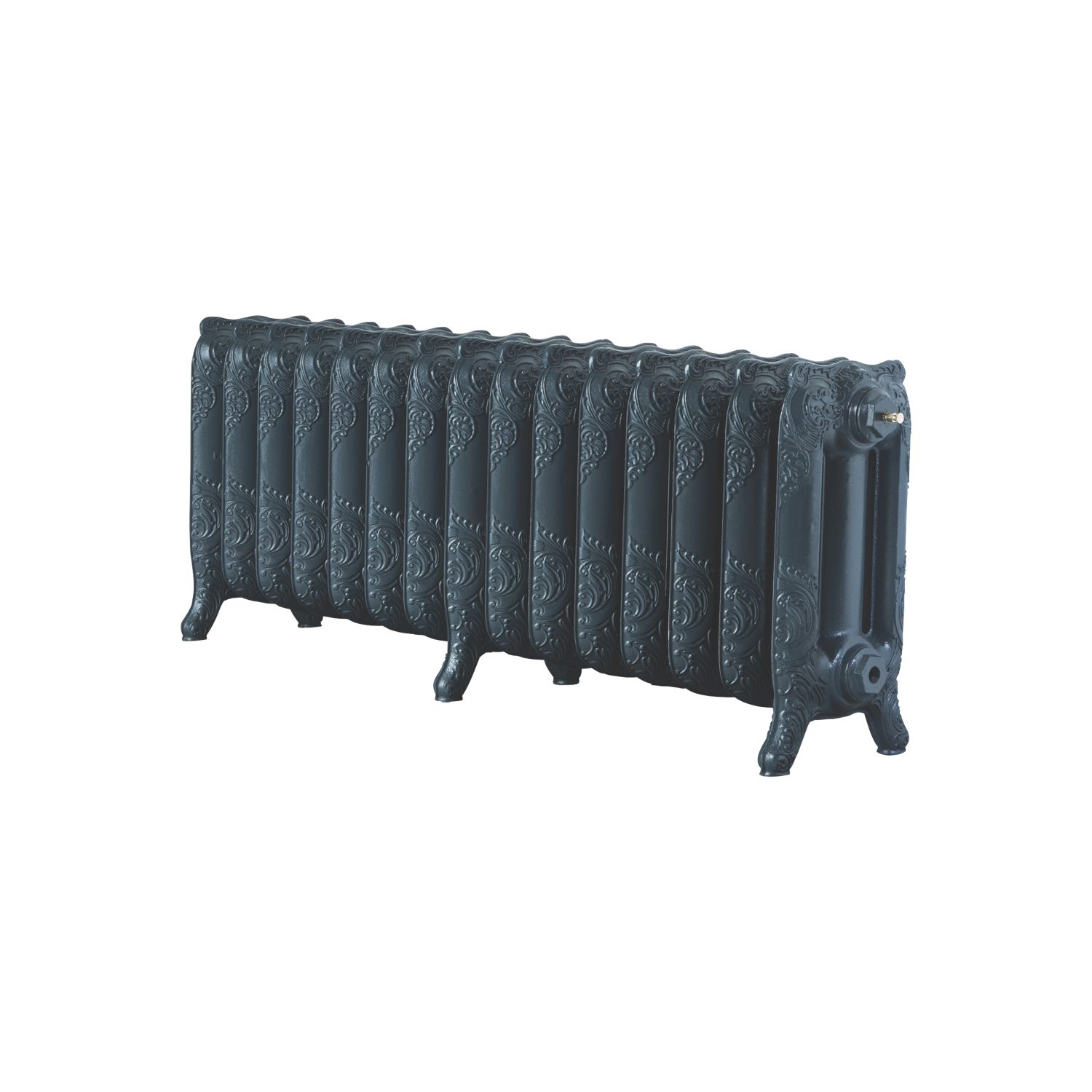 Arroll 470mm x 1234mm 4606BTU Anthracite Cast Iron 3 Column Radiator (7037P)