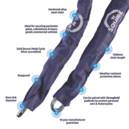 Squire Hardened Alloy Steel Security Chain 1.2m x 8mm