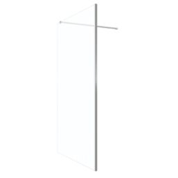 Palermo  Semi-Framed Showerwall Glass Chrome 900mm x 1950mm