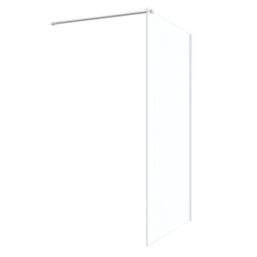Palermo  Semi-Framed Showerwall Glass Chrome 900mm x 1950mm
